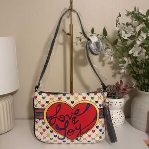 Brighton Love & Joy Canvas Crossbody